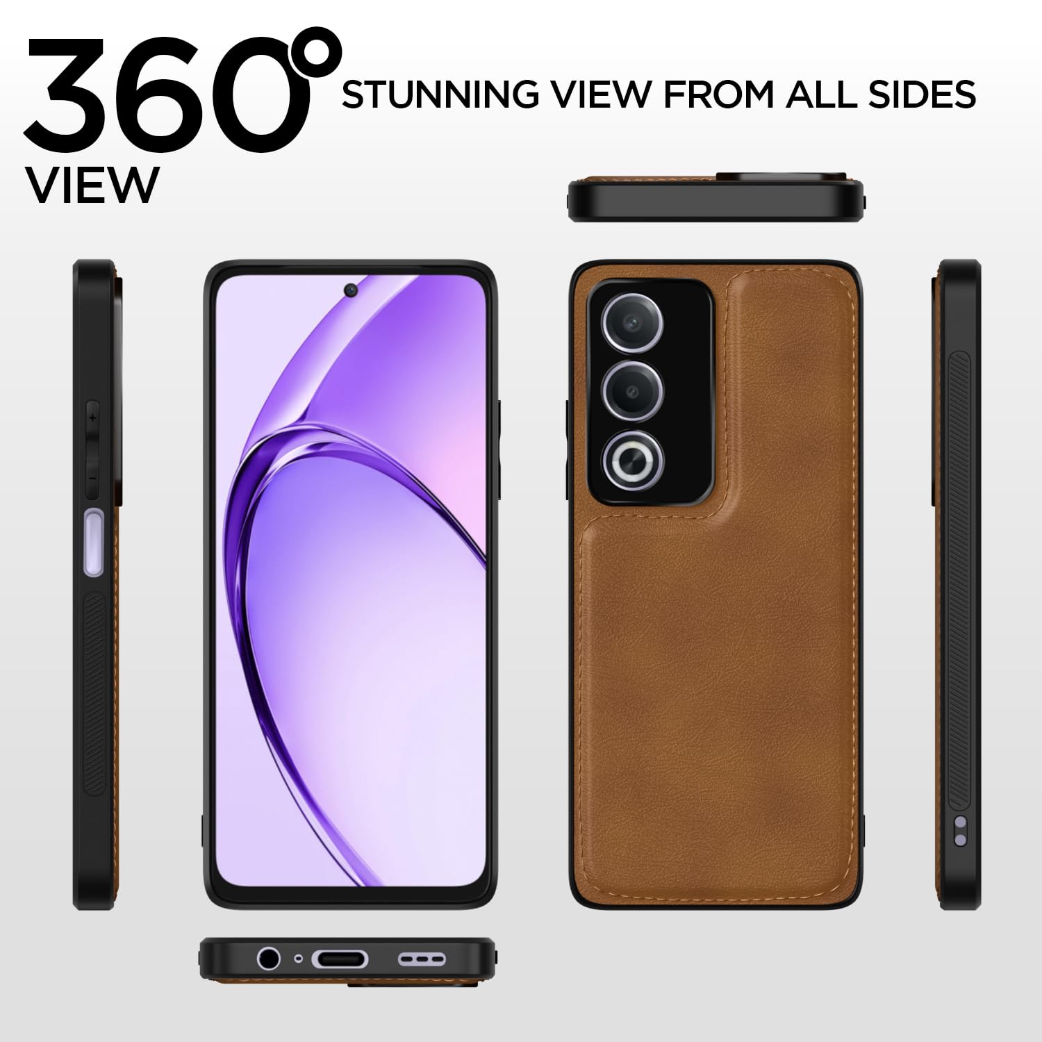 Pikkme brown phone cover for Oppo A3 Pro 5G – photo 2