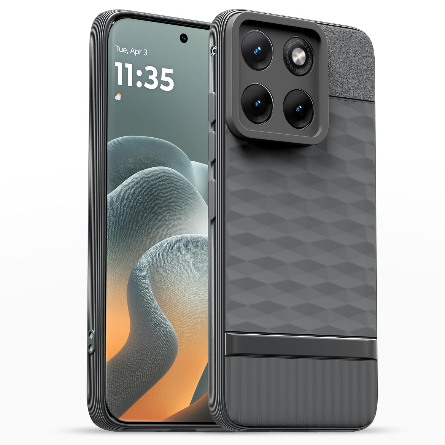Pikkme Moto Edge 70 Fusion 5G grey mobile back cover
