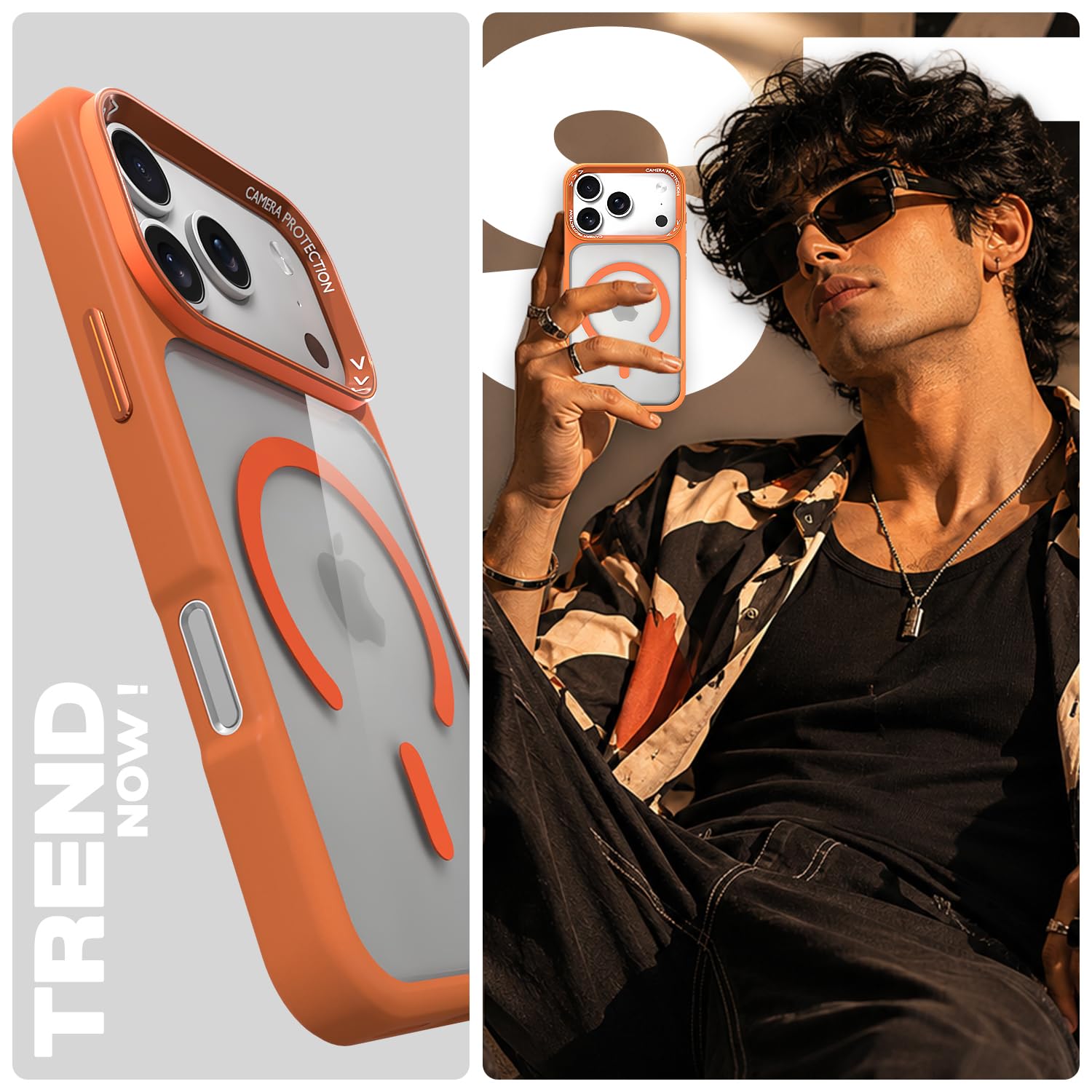 Pikkme iPhone 17 Pro Max orange mag-safe back cover – photo 7