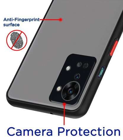 Black Hybrid back cover for OnePlus Nord 2T 5G – Pikkme – photo 2