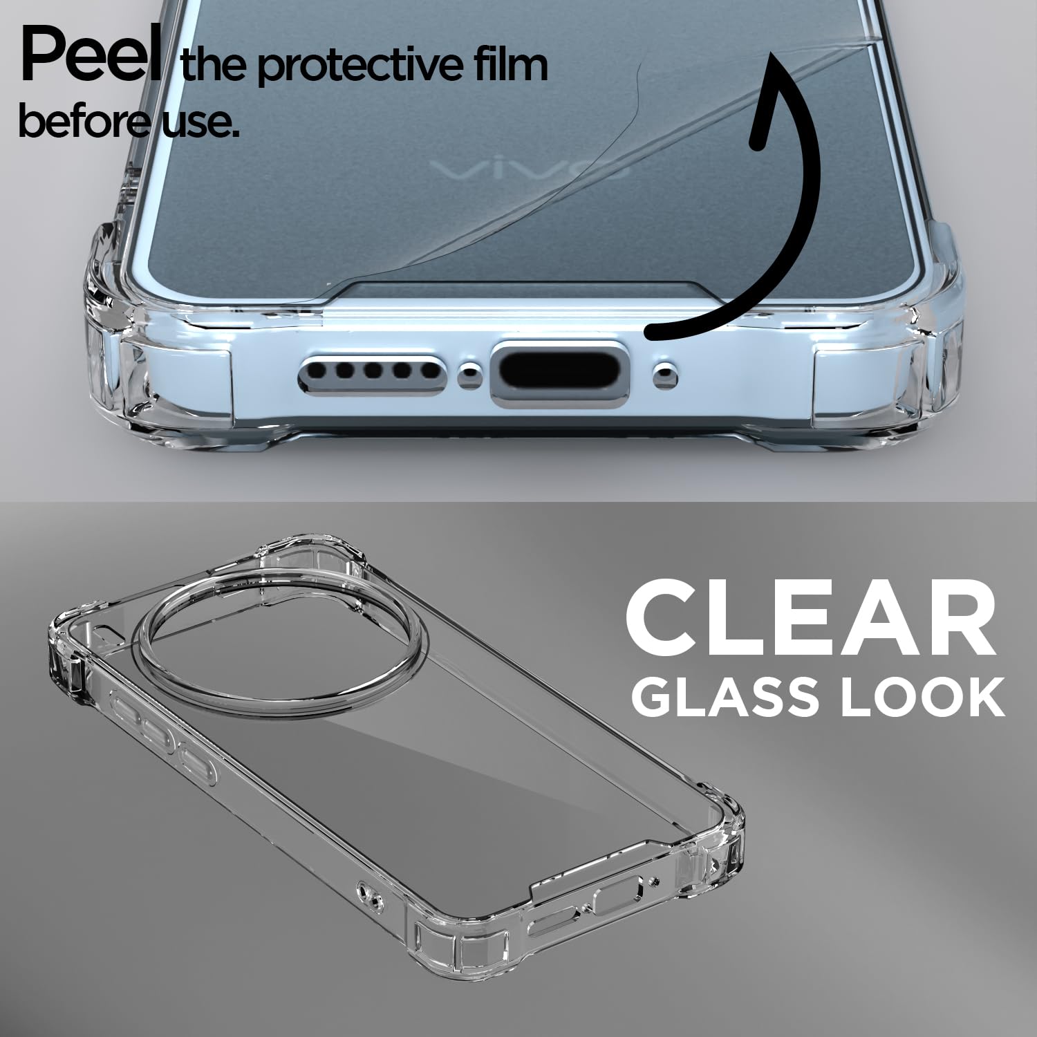 Pikkme transparent Clear phone cover for Vivo X300 Pro 5G – photo 3