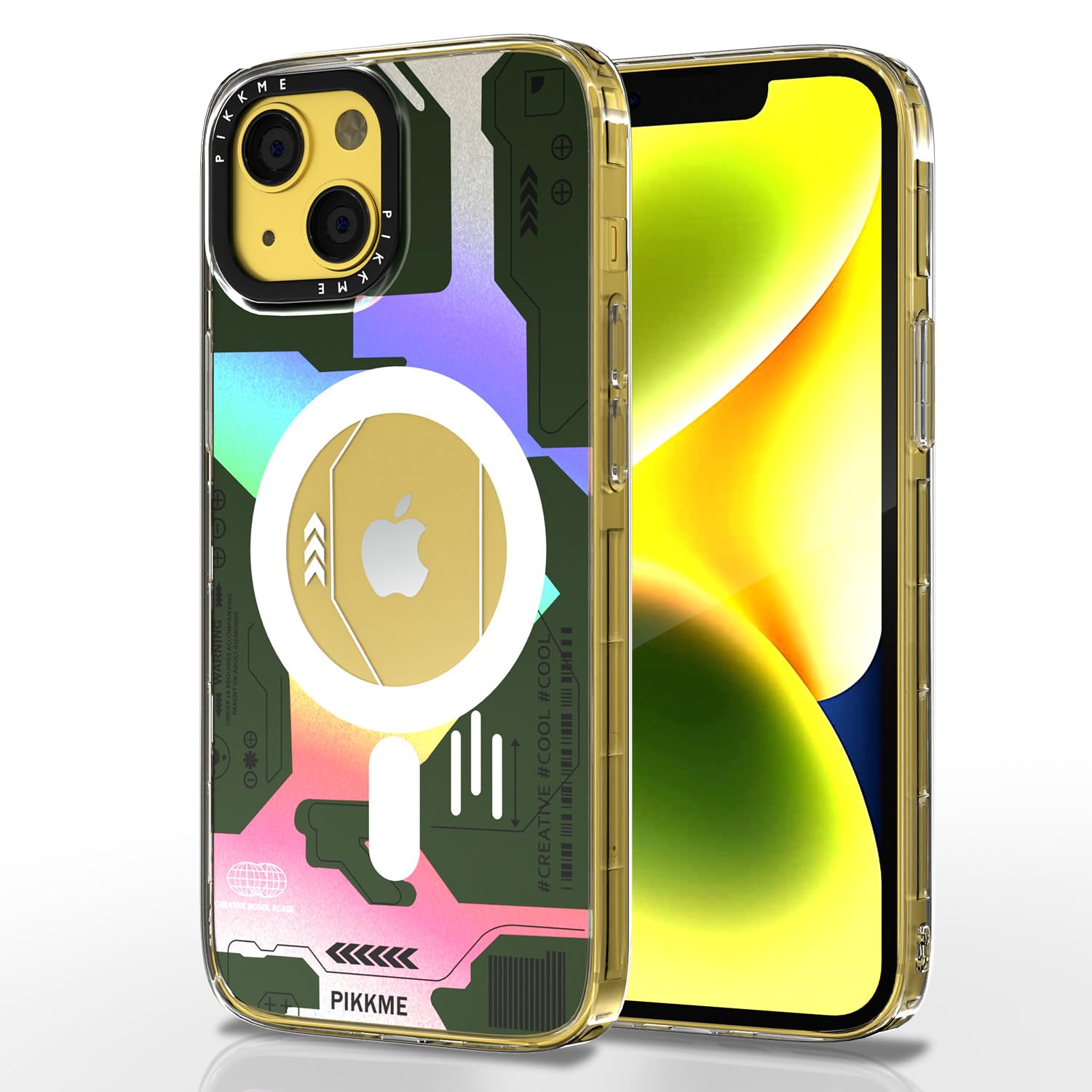 Green MagSafe mobile back cover for iPhone 14 – Pikkme