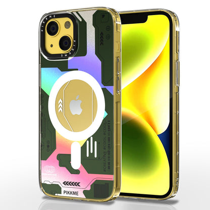 Green MagSafe mobile back cover for iPhone 14 – Pikkme