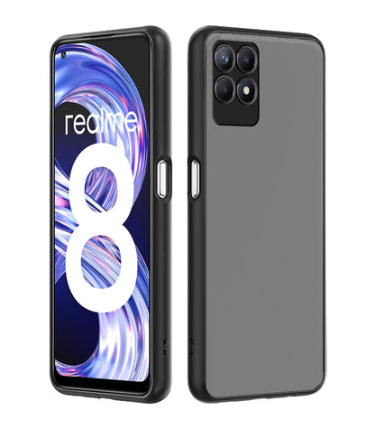 Black back cover for Realme 8i – Pikkme