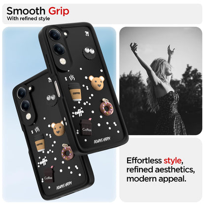 Pikkme black mobile back cover for iQOO Z10 Lite 5G/Vivo T4 Lite 5G/Y19 5G/Y19e/Y04 4G/Y29s 5G/3D – photo 2