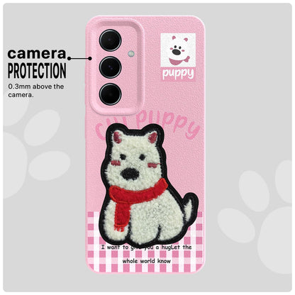 Pink Plush Patch mobile cover for Samsung A55 5G – Pikkme – photo 6