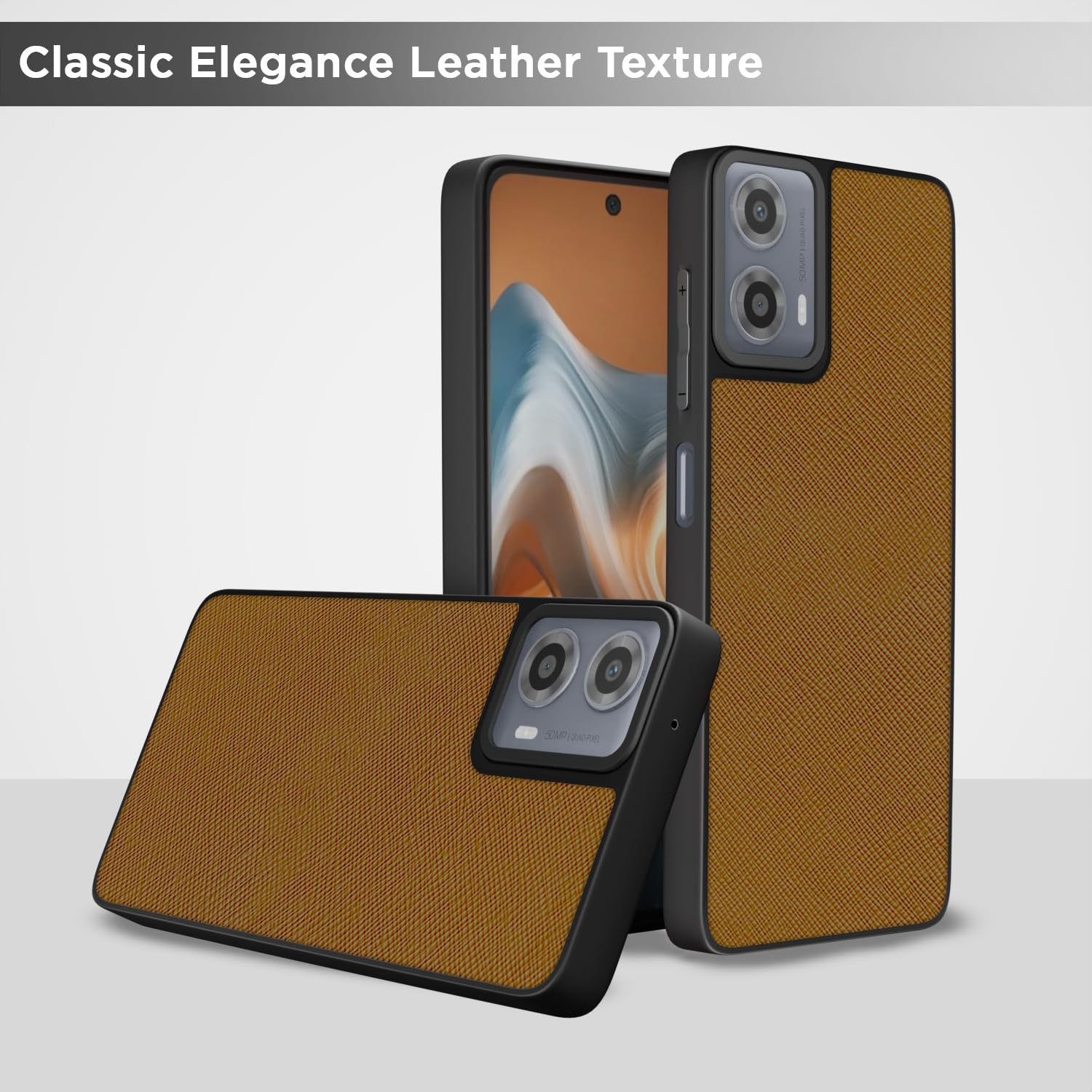 Moto G34/G45 5G phone cover in tan by Pikkme – photo 6