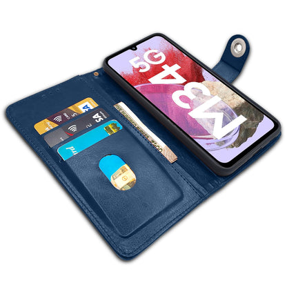 Samsung M34 5G mobile flip cover in blue by Pikkme – photo 3