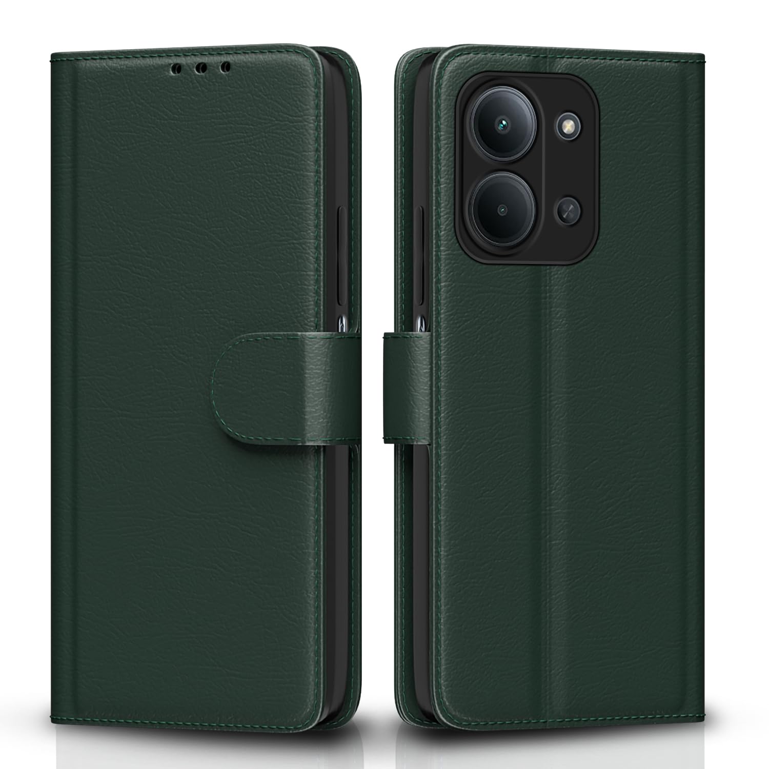 Green mobile flip cover for Redmi 15C 5G – Pikkme