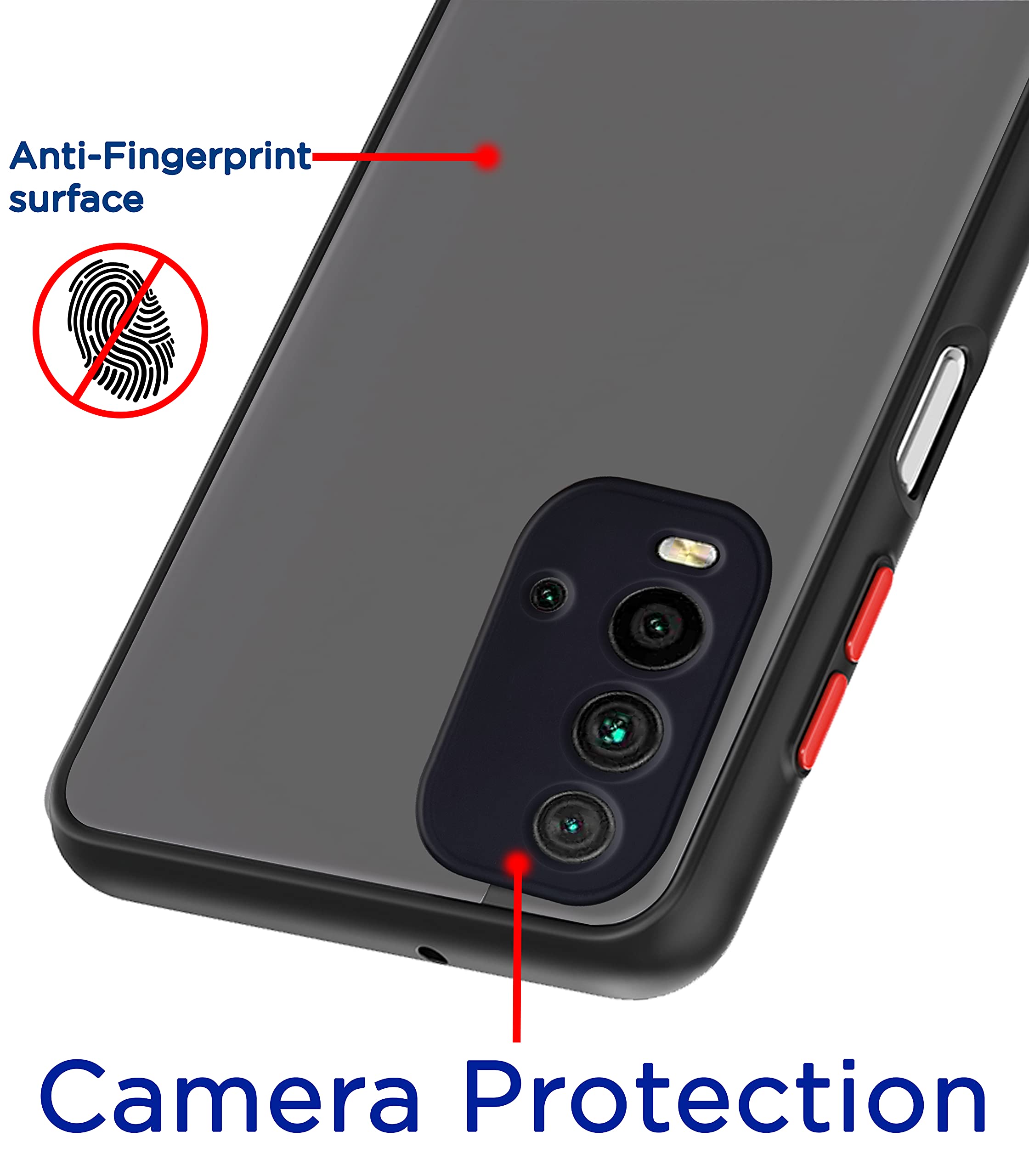 Black Matte back cover for Redmi 9 Power – Pikkme – photo 2