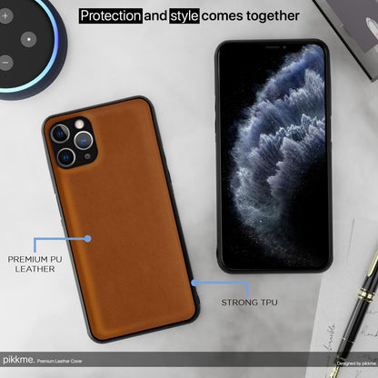 Pikkme iPhone 11 Pro Leather camel back cover – photo 4
