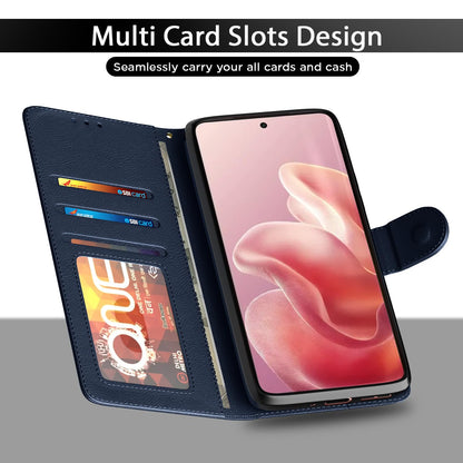 Pikkme Motorola Moto Edge 60 5G / Motorola Moto Edge 60 Fusion 5G Vintage Flip Cover (Blue)