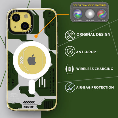 iPhone 14 MagSafe back cover in green by Pikkme – photo 6