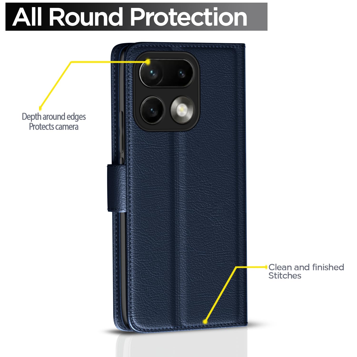 Pikkme Realme 16 Pro Plus 5G blue mobile flip cover – photo 4