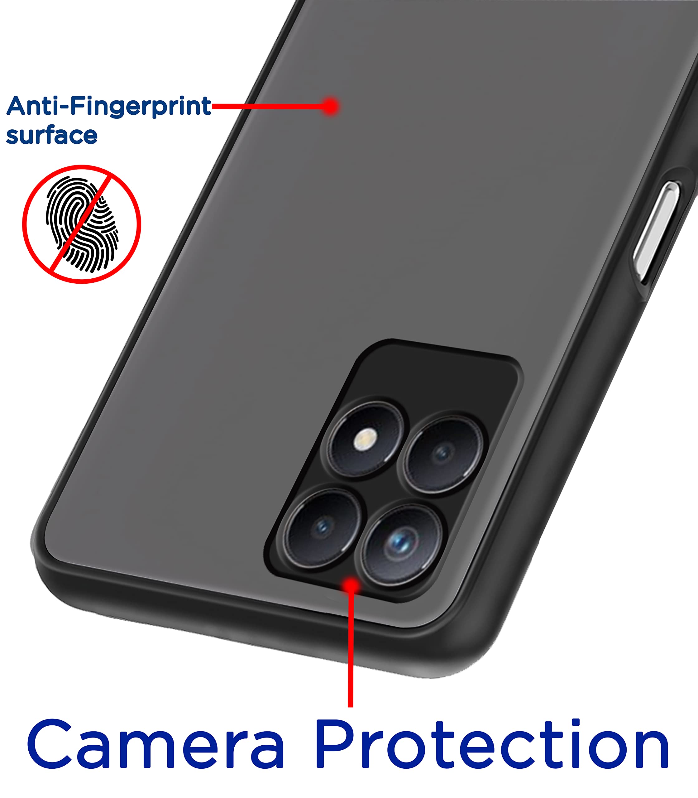 Pikkme black Hybrid mobile cover for Realme Narzo 50 4G – photo 2