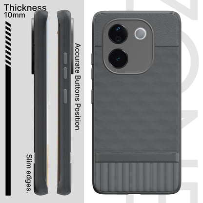 Pikkme Vivo T3 Pro 5G / iQOO Z9s Pro 5G Gencase Back Cover (Grey)