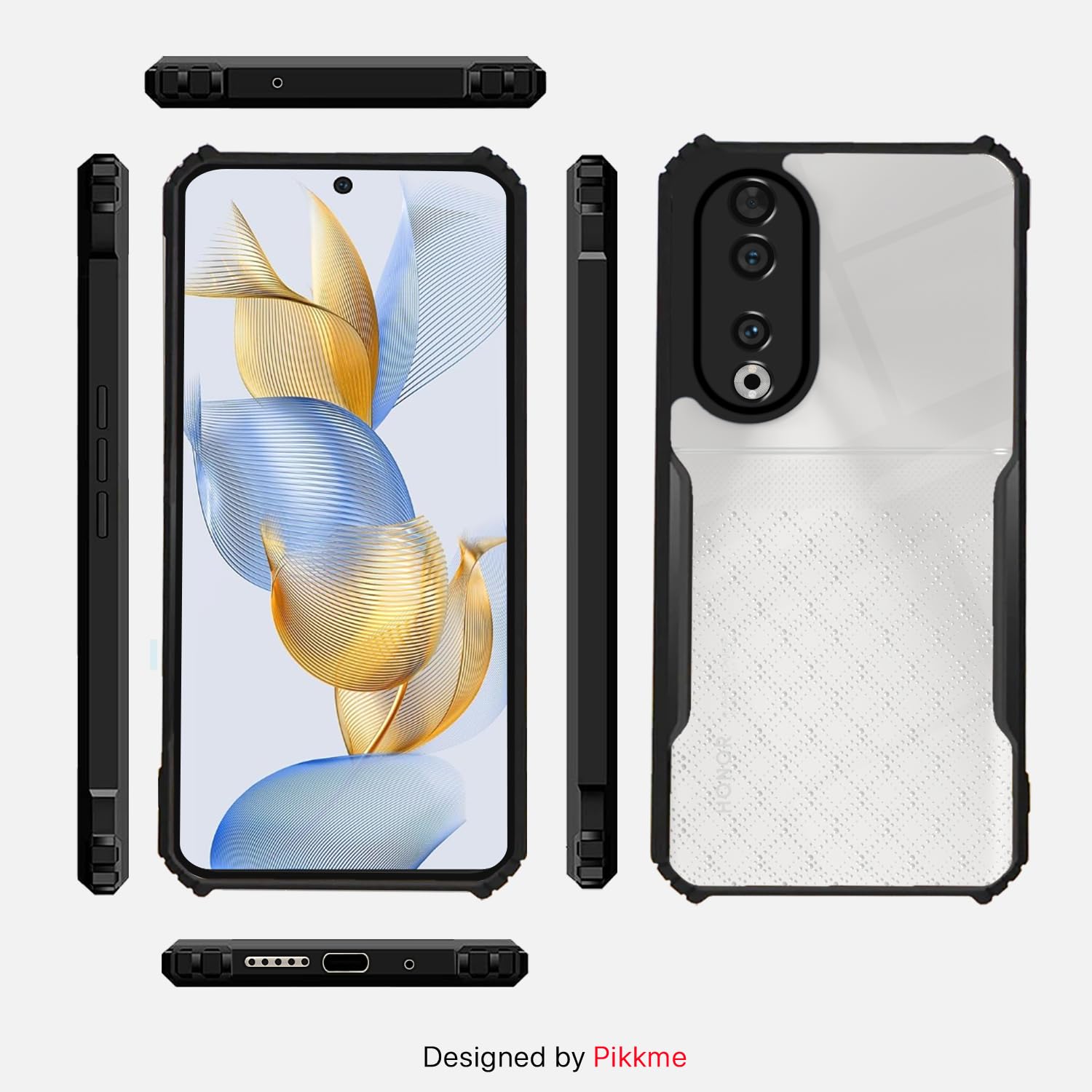 Pikkme Honor 90 5G black mobile back cover – photo 2