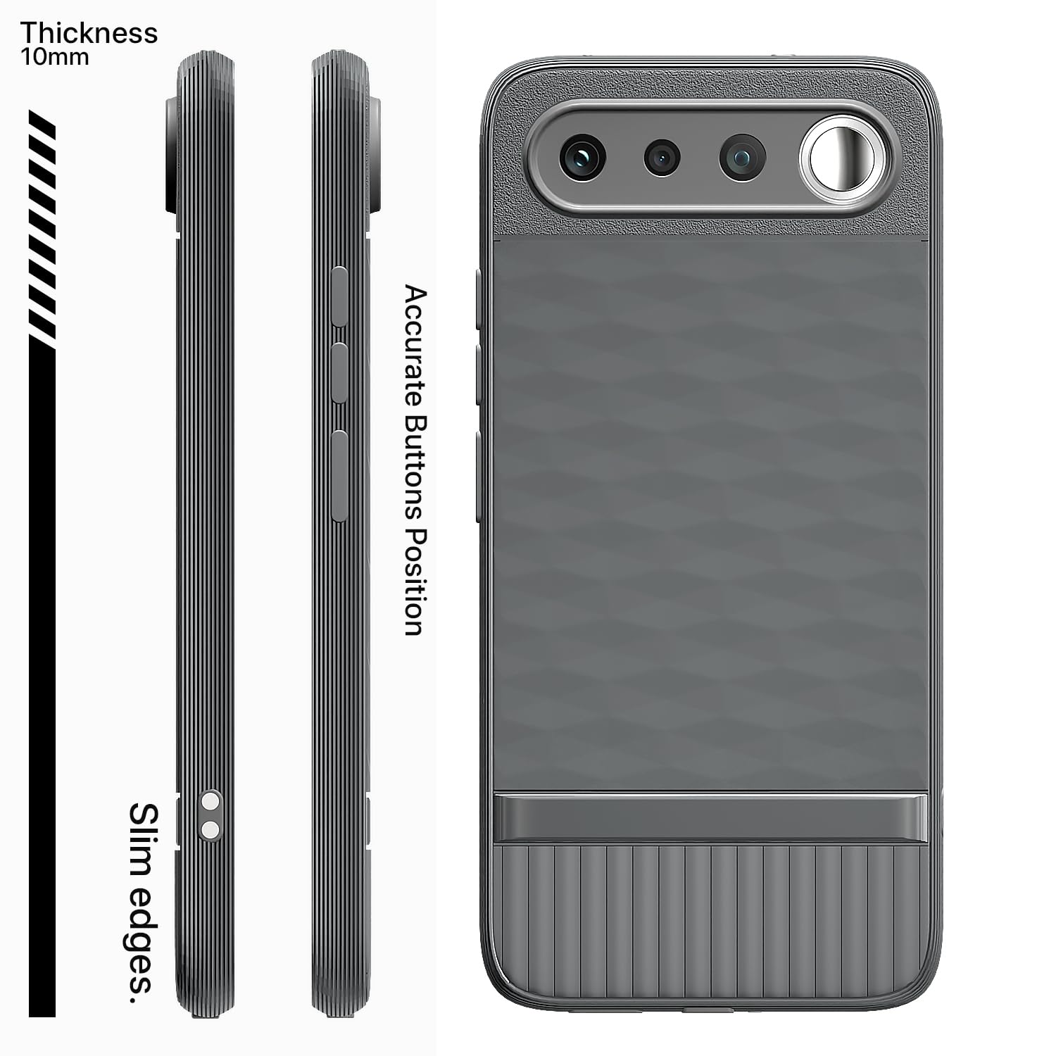Pikkme Realme 16 5G Silicone grey mobile cover – photo 3