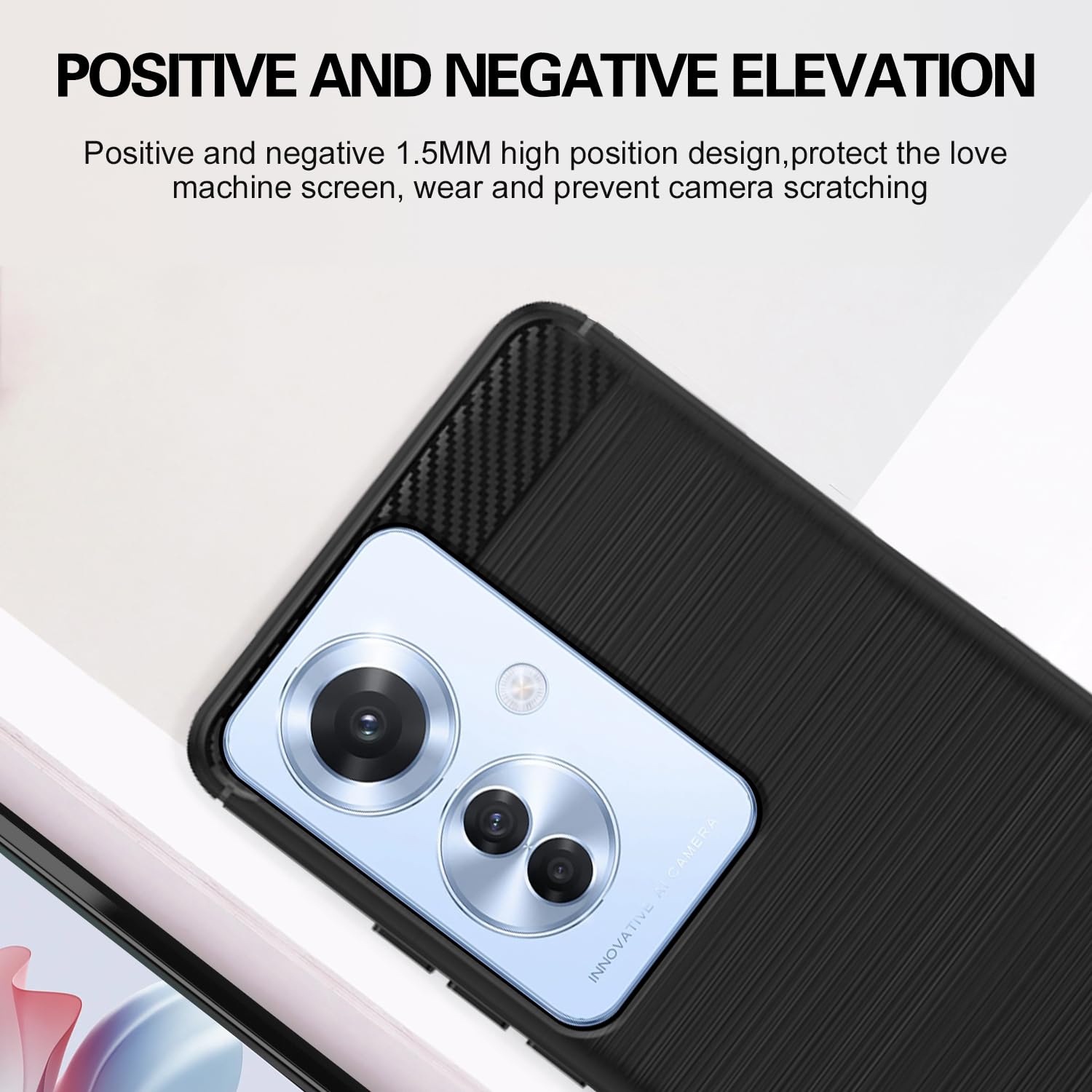 OPPO F25 Pro 5G Hybrid mobile cover in black by Pikkme – photo 4