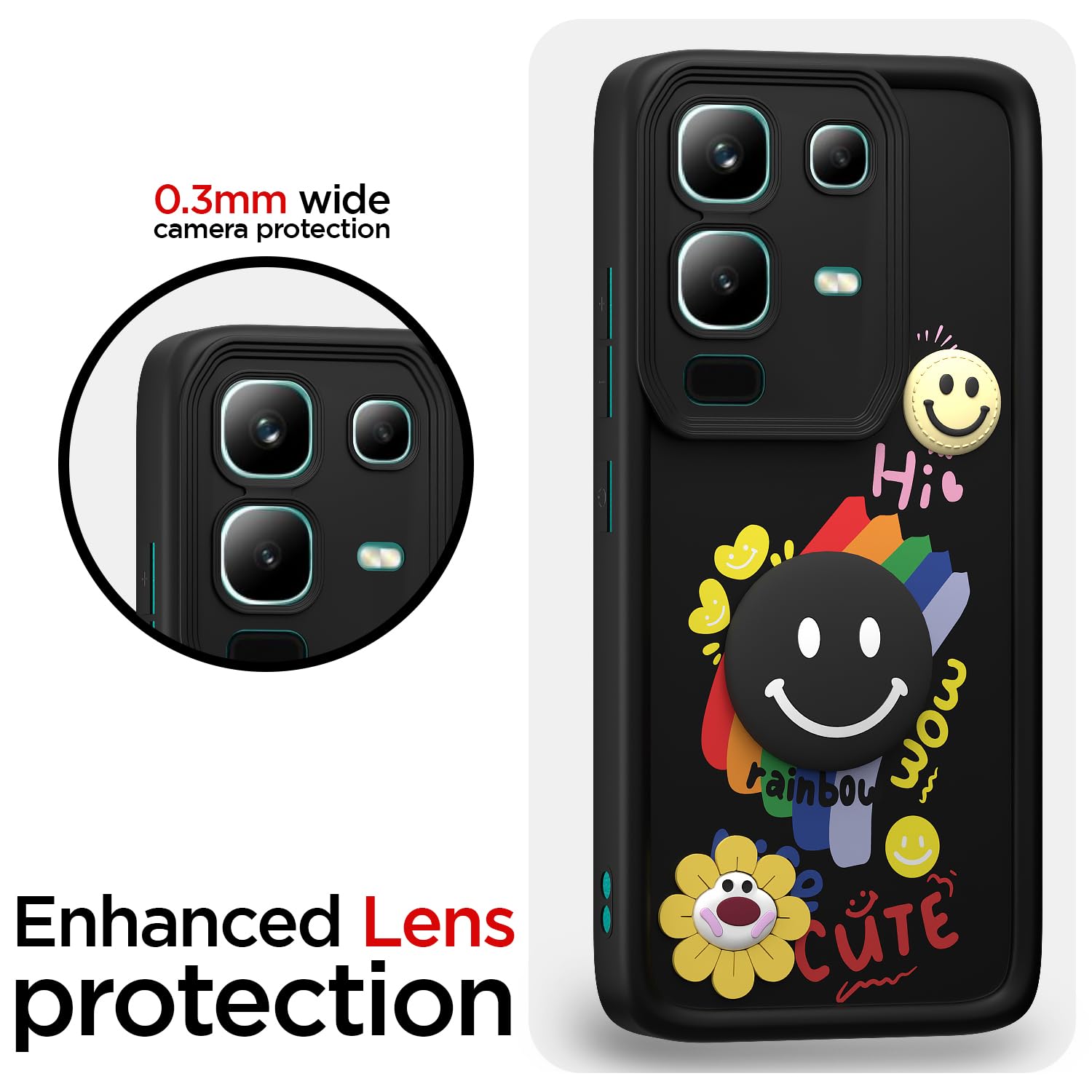 Pikkme Infinix Note 50s 5G black back cover – photo 5