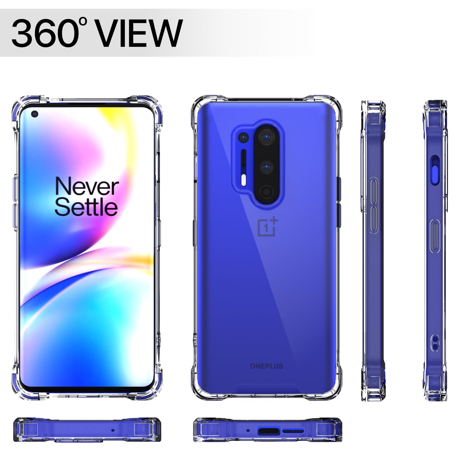 Pikkme transparent PC-TPU mobile back cover for OnePlus 8 Pro – photo 7