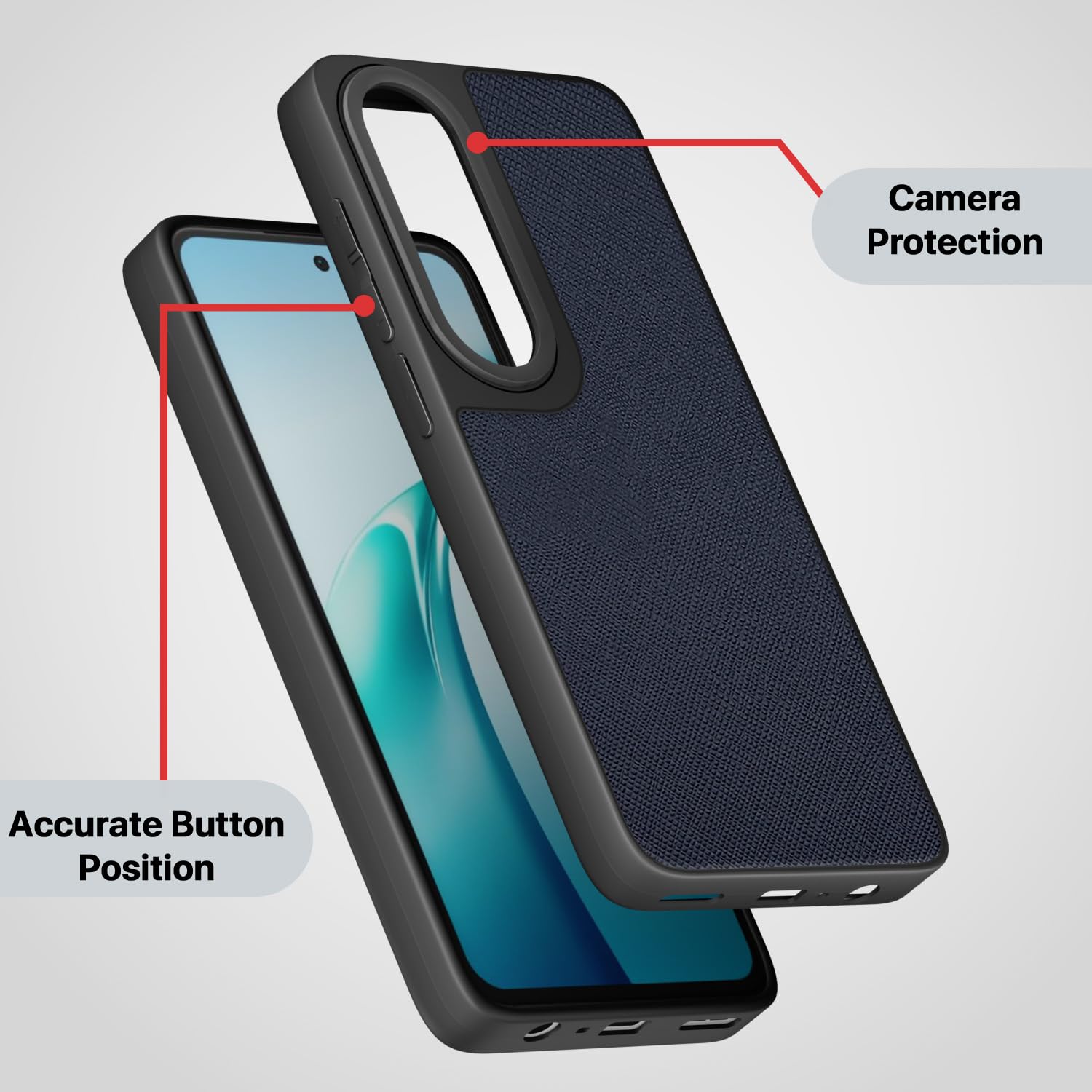 Pikkme OnePlus Nord Ce 4 Lite 5G Indian Leather Back Cover (Blue)