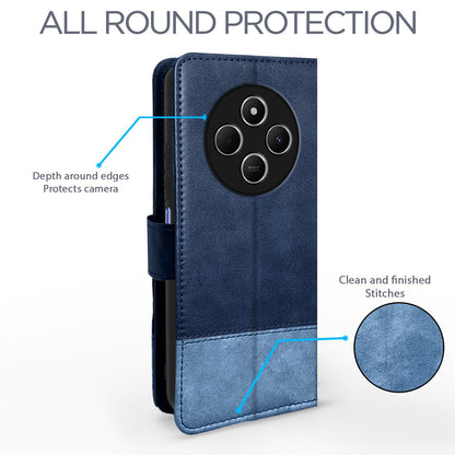 Navy & light blue Magnetic flip case for Poco M7 5G – Pikkme – photo 4