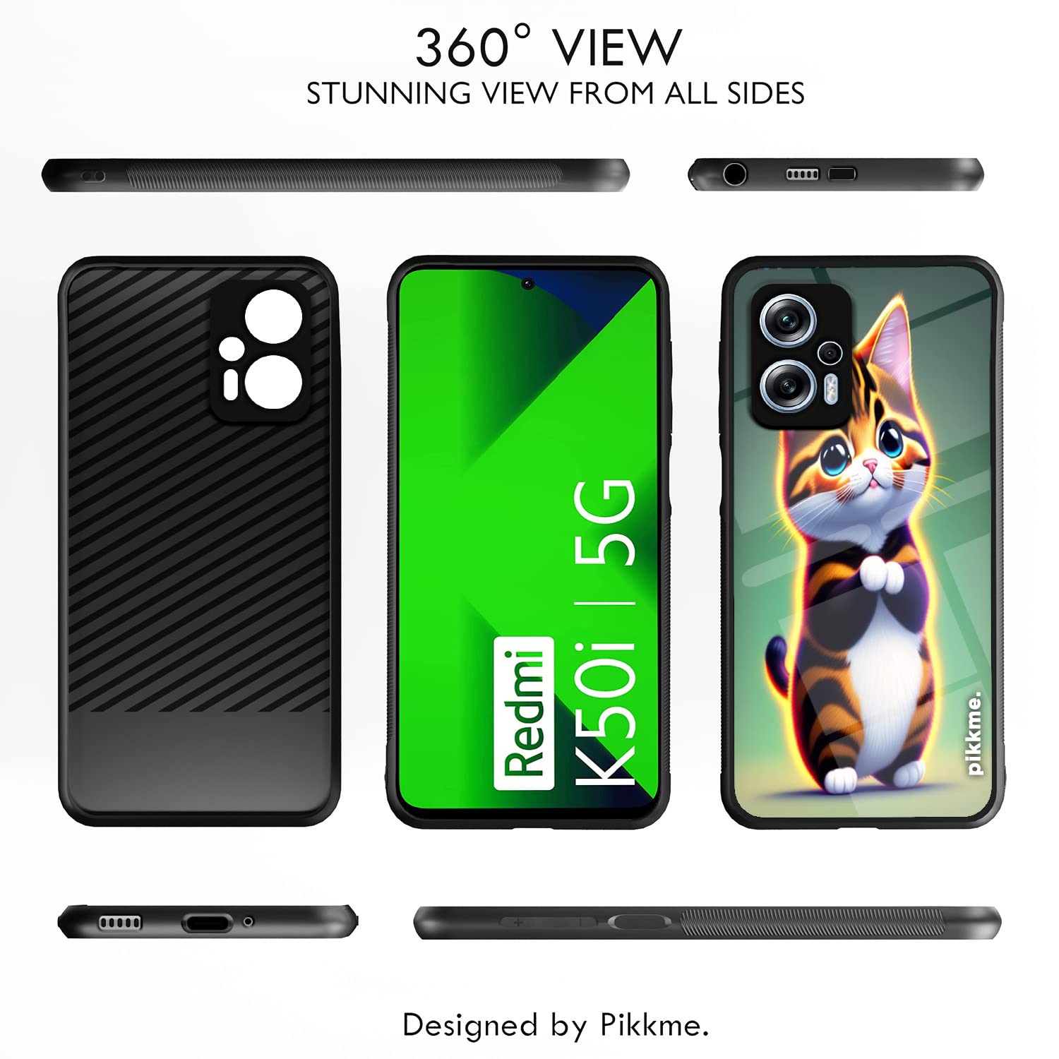 Redmi K50i 5G Cat back cover by Pikkme – photo 2