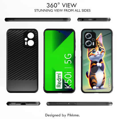 Redmi K50i 5G Cat back cover by Pikkme – photo 2