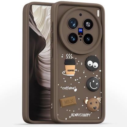 Vivo X200 Pro 5G/3D phone cover in brown by Pikkme