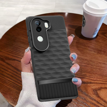 Pikkme Vivo V40e / iQOO Z9s 5G Soft Flexible Shockproof Gencase Back Cover (Black)