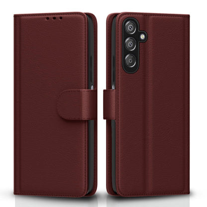 Brown flip cover for Samsung A16 5G – Pikkme