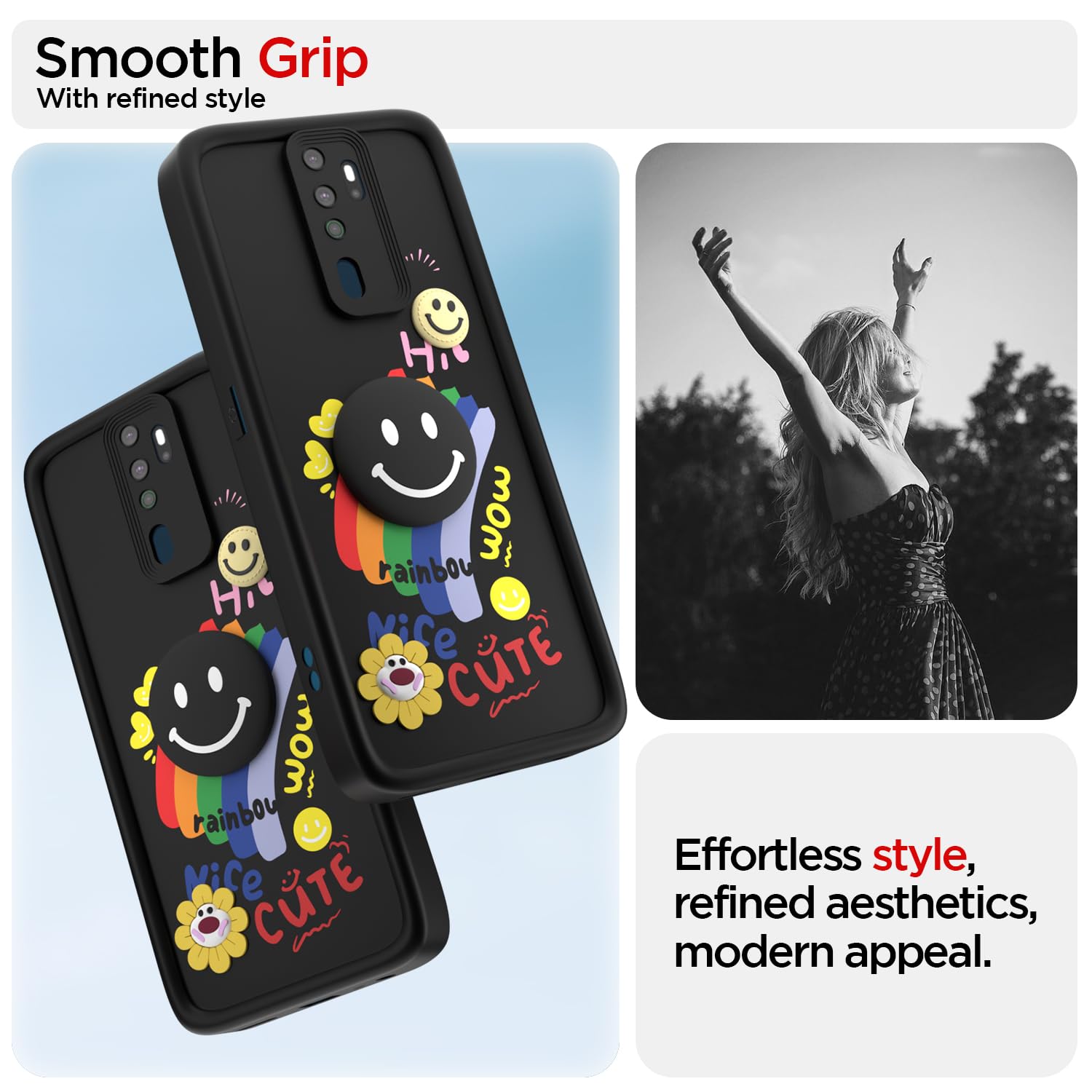 Black mobile back cover for Oppo A5 2020/A9 2020 – Pikkme – photo 2