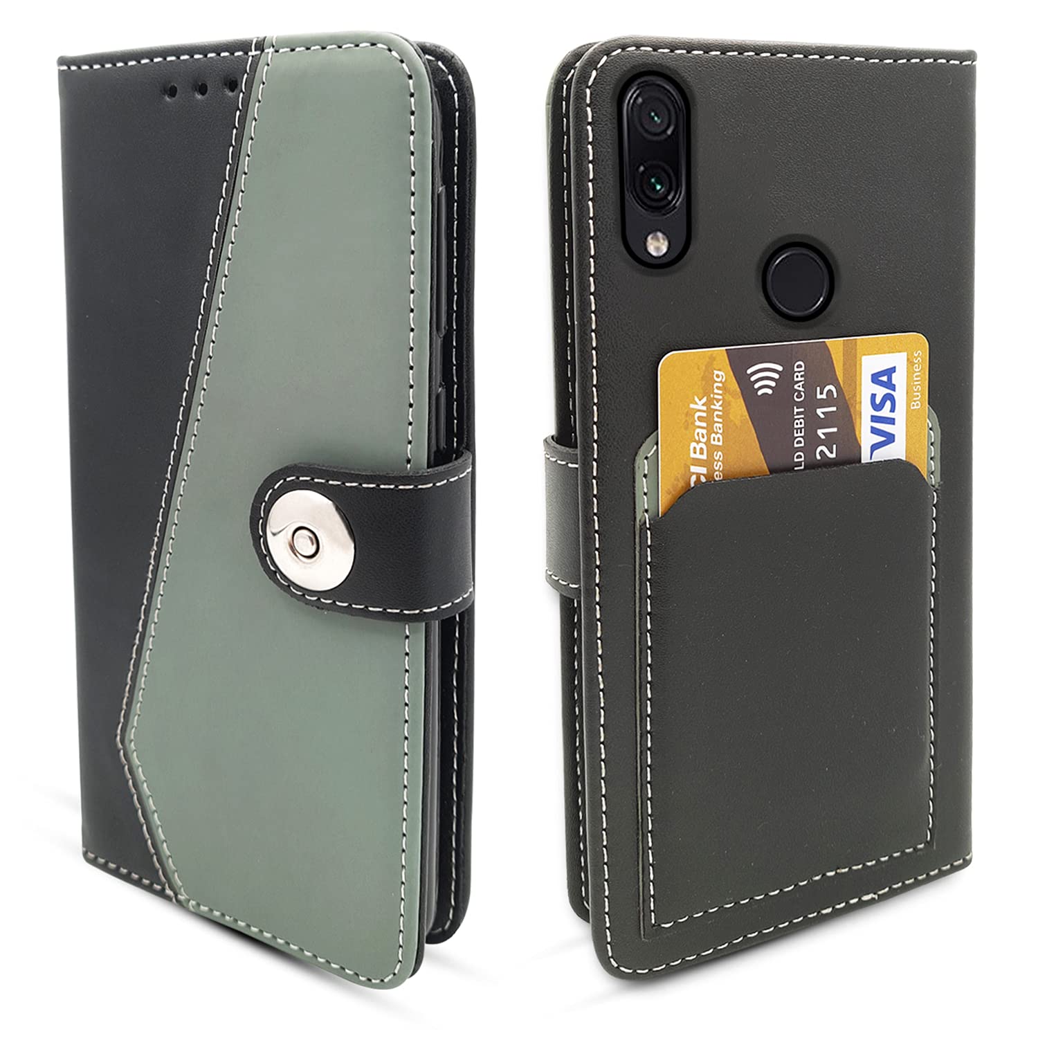 Pikkme grey flip case for Redmi Note 7 Pro