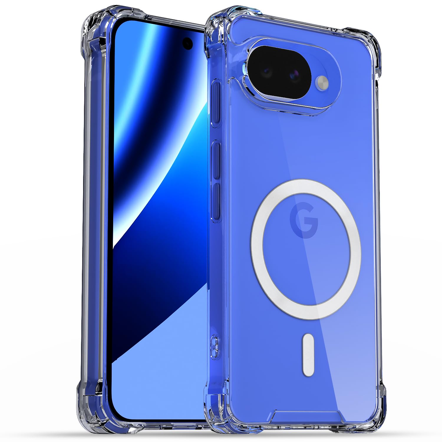 Google Pixel 10a 5G MagSafe mobile cover in transparent mag-safe by Pikkme