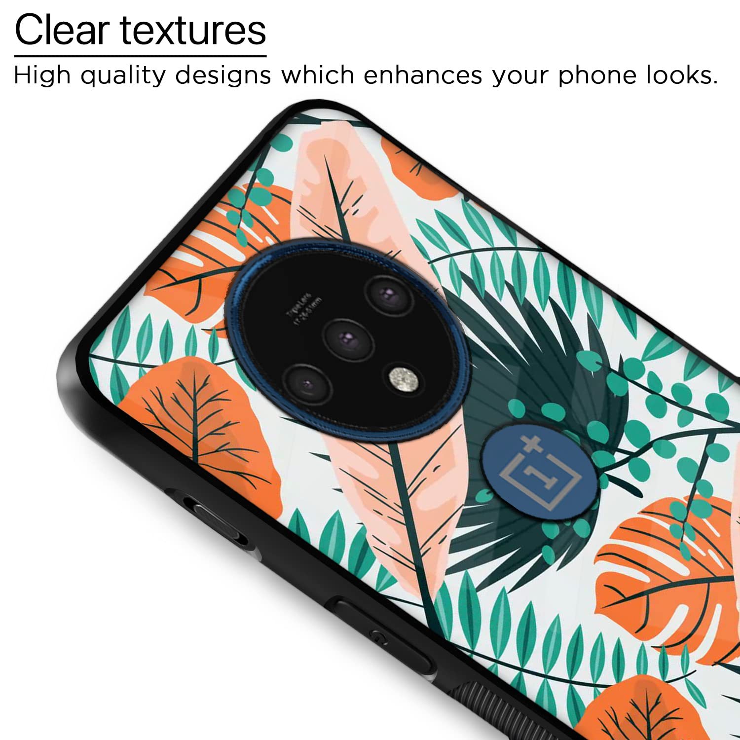 Pikkme OnePlus 7T Flower mobile back cover – photo 4