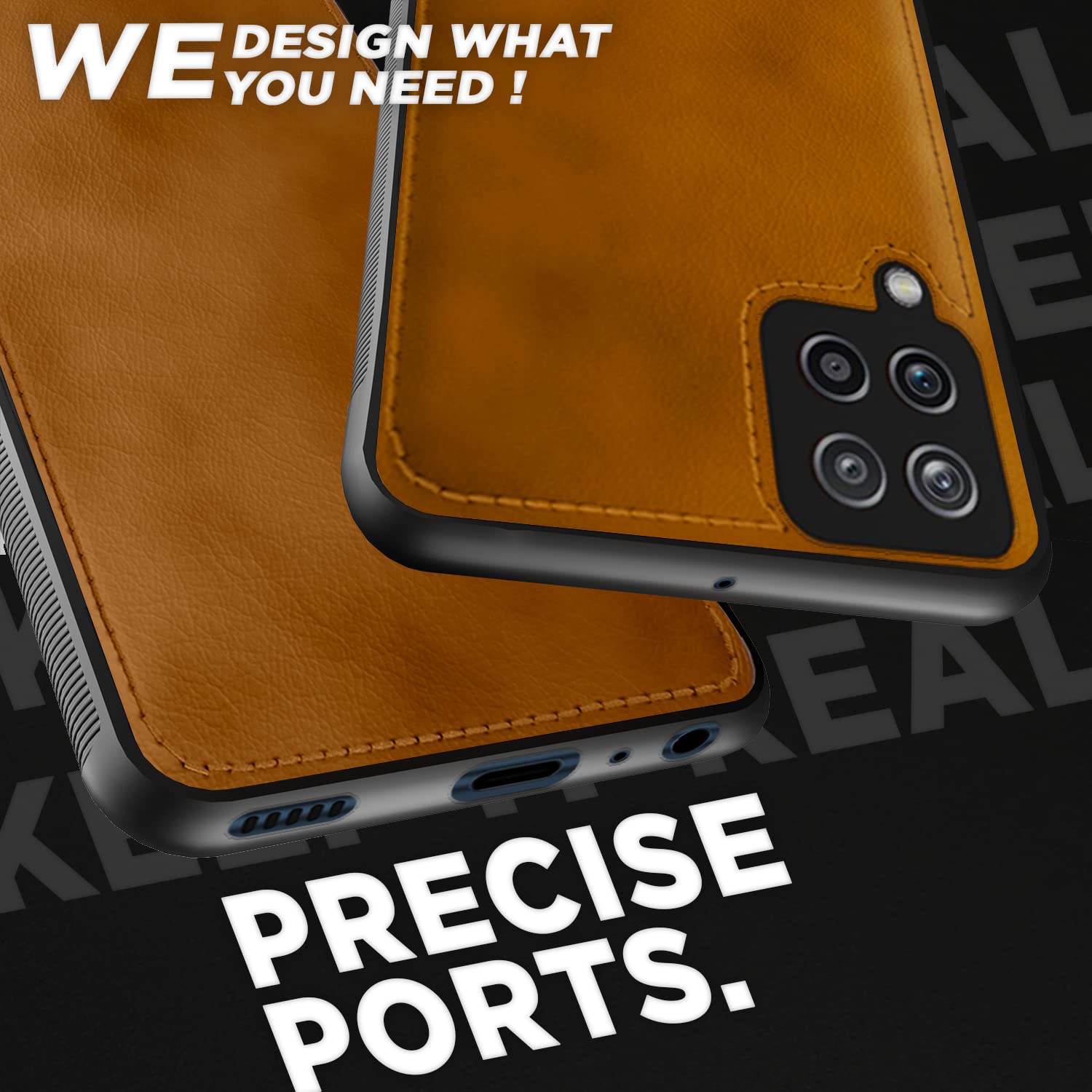 Samsung M32 Prime/M32 4G Leather phone cover in brown by Pikkme – photo 4