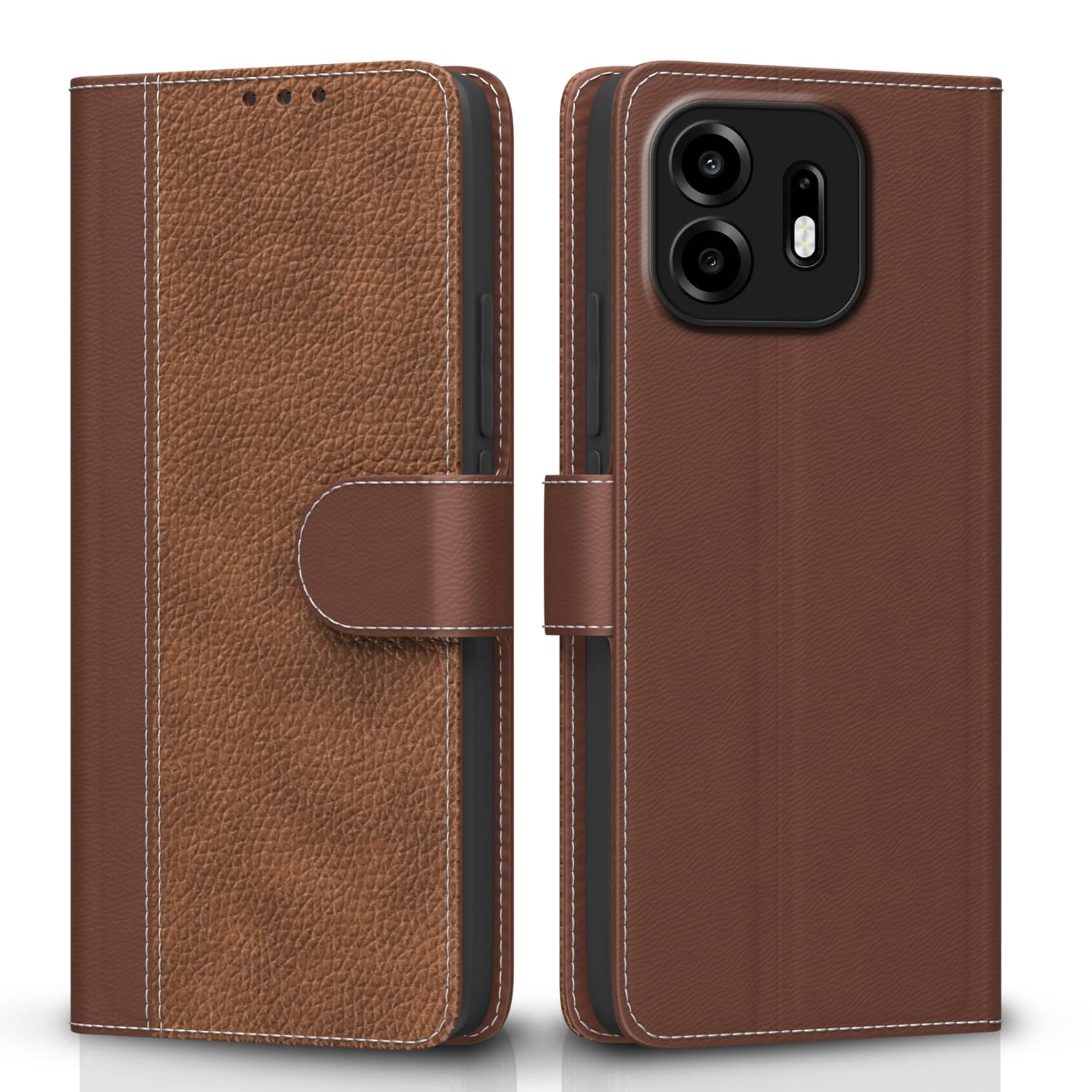 Pikkme tan flip cover for OnePlus N6 5G