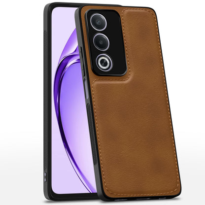 Oppo A3 Pro 5G Leather mobile cover in brown by Pikkme