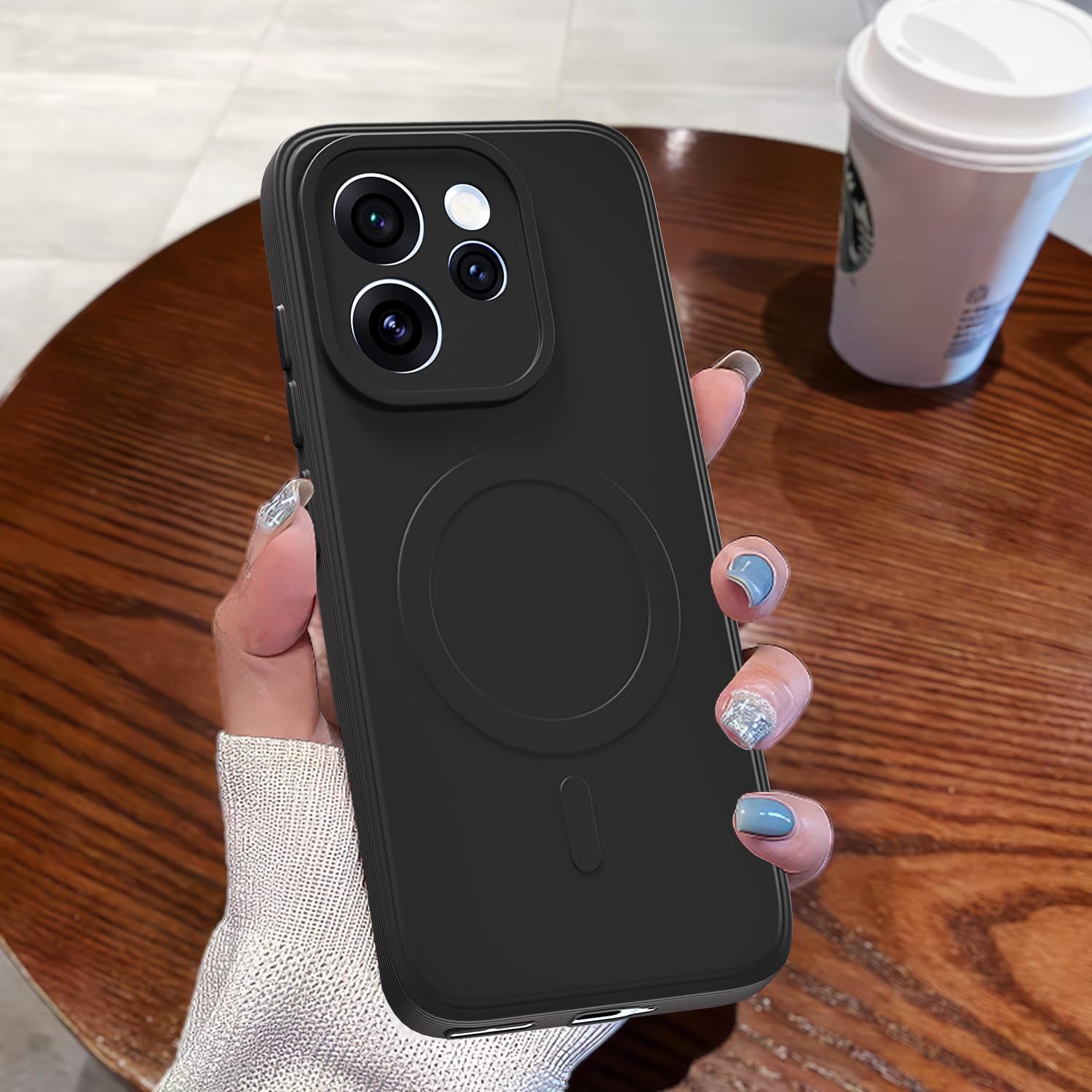 Oppo Reno 15 Pro 5G mobile cover in black by Pikkme – photo 7