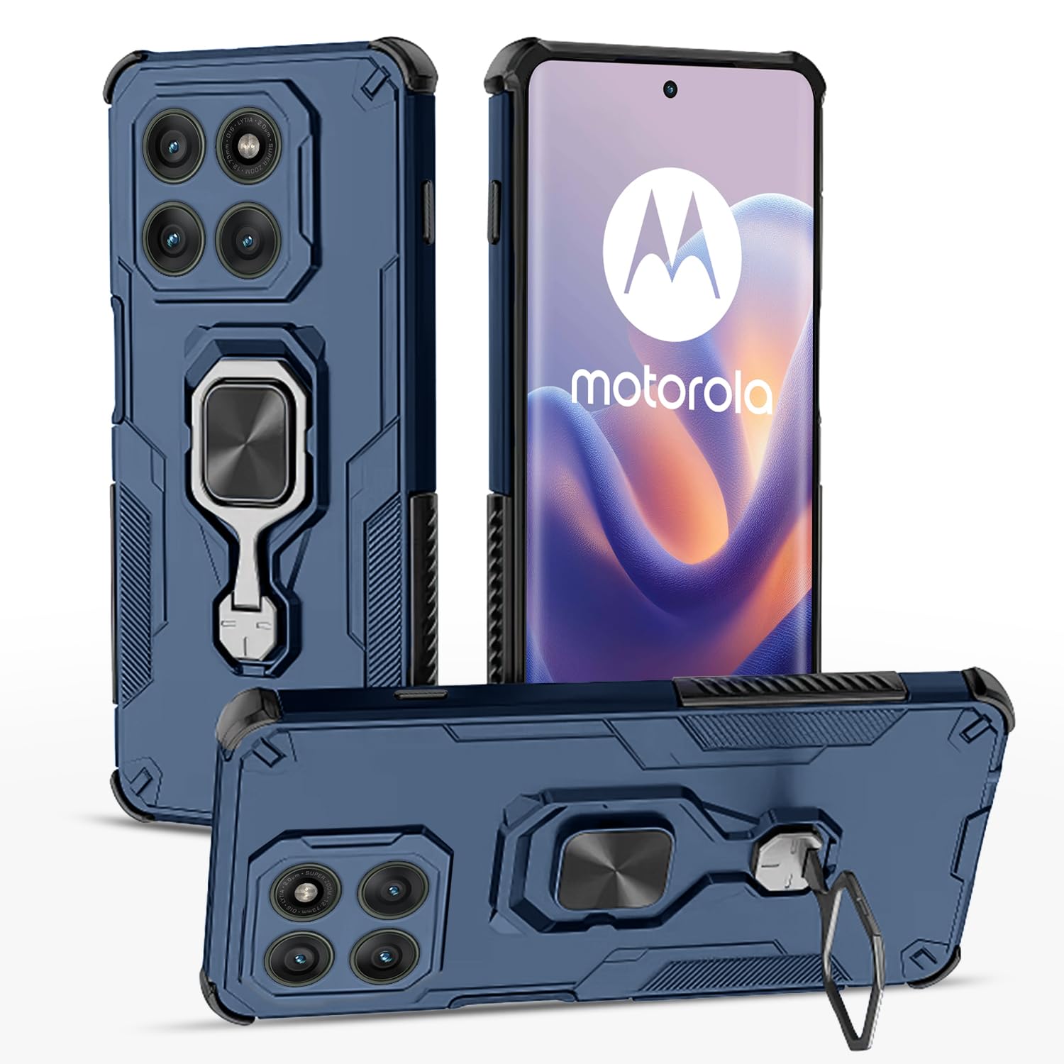 Blue mobile cover for Moto Edge 60 Pro 5G – Pikkme