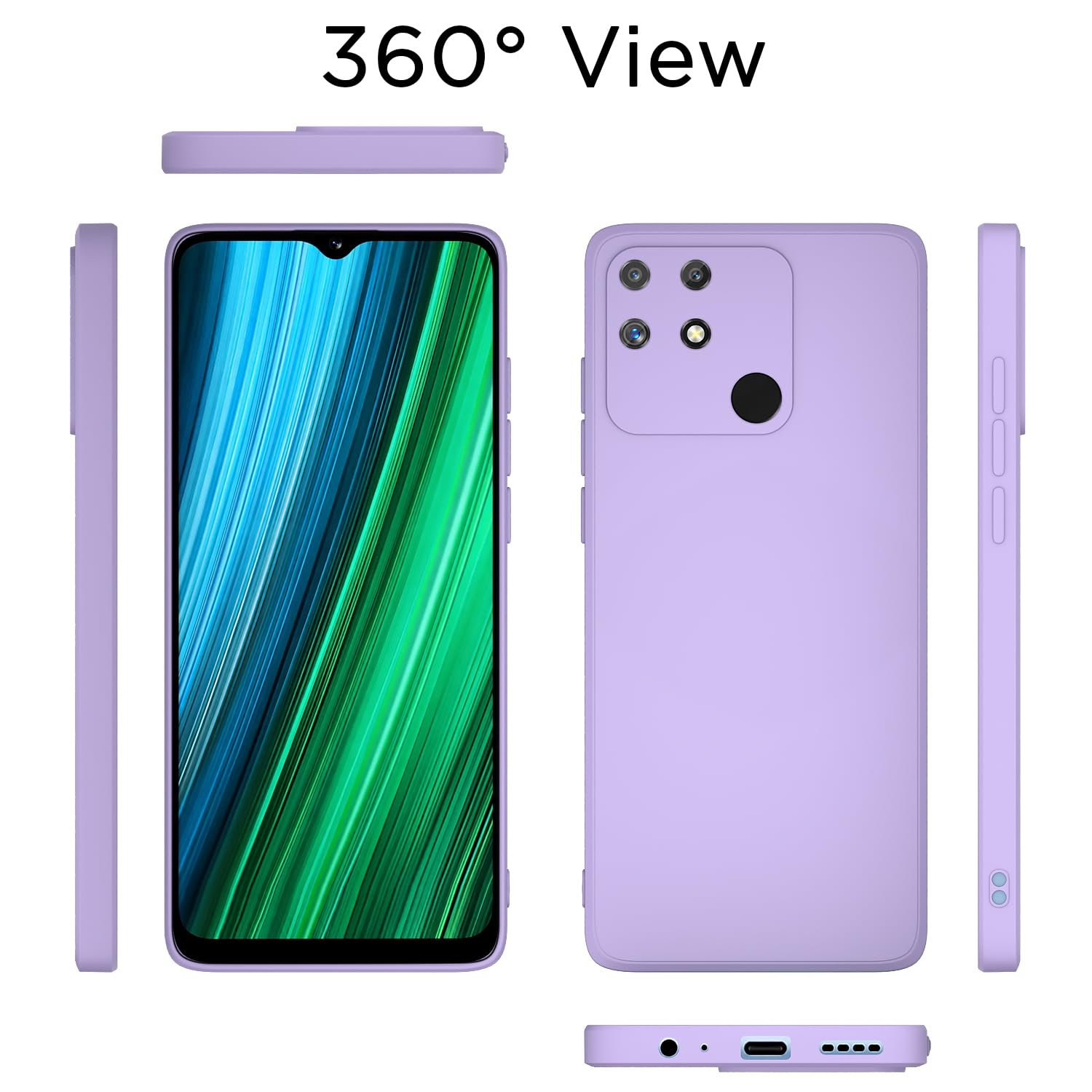 Pikkme Realme Narzo 50A purple phone cover – photo 4