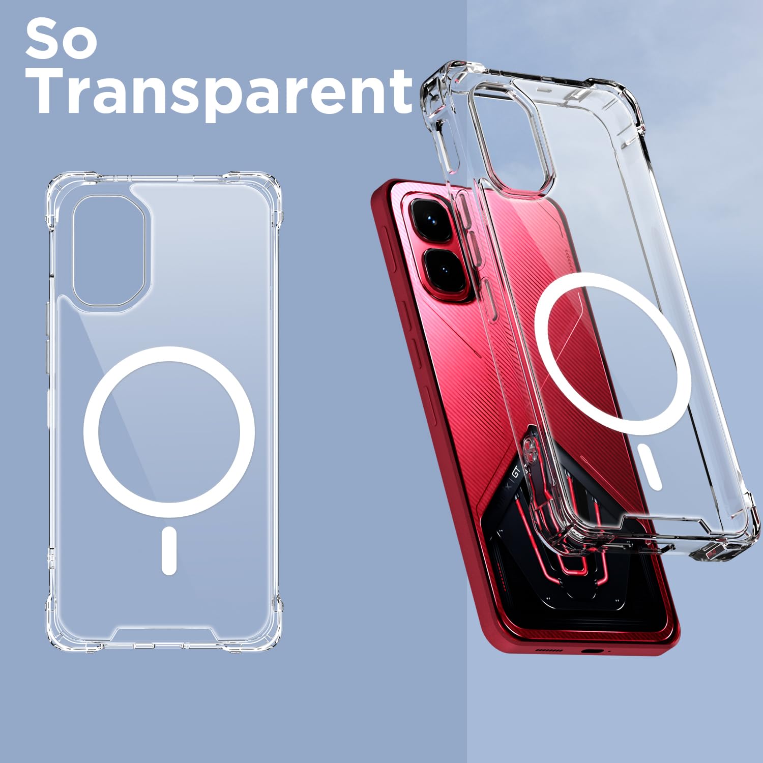 Pikkme transparent mag-safe MagSafe phone cover for Infinix GT 50 Pro 5G – photo 2
