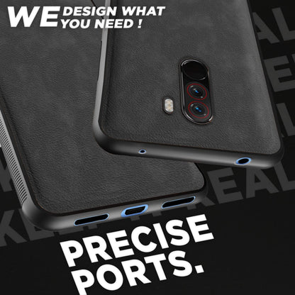 Pikkme grey Leather phone cover for Poco F1 – photo 4