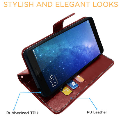 Pikkme Mi Max 2 Magnetic brown & coffee flip case – photo 5