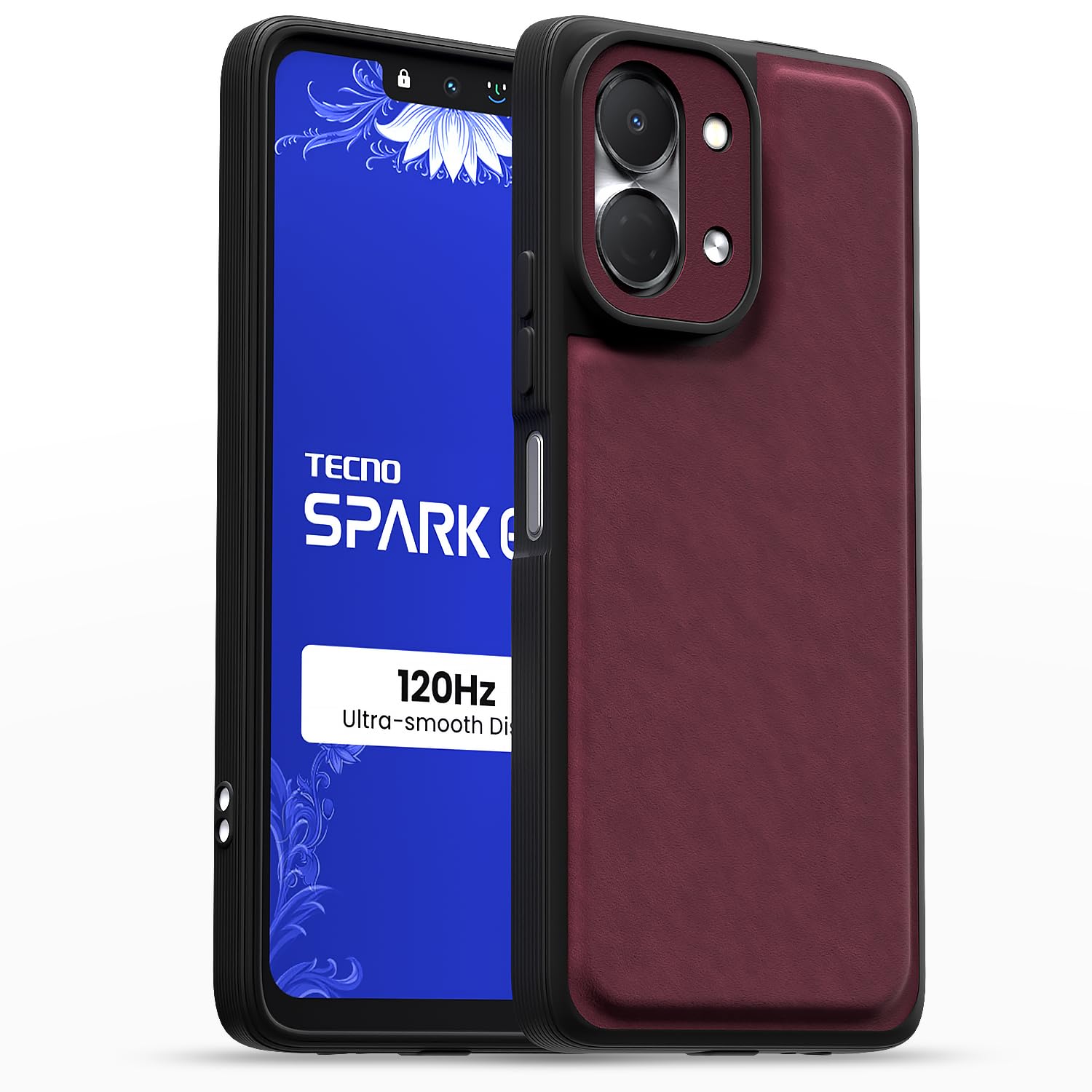 Pikkme purple Leather phone cover for Tecno Spark Go 3