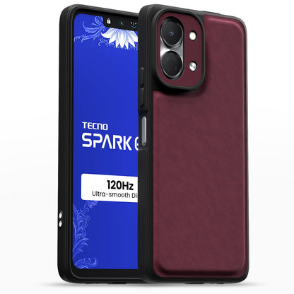 Pikkme purple Leather phone cover for Tecno Spark Go 3