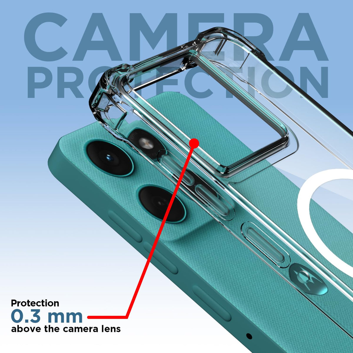 Moto Edge 60/Edge 60 Fusion 5G mobile back cover in transparent mag-safe by Pikkme – photo 5