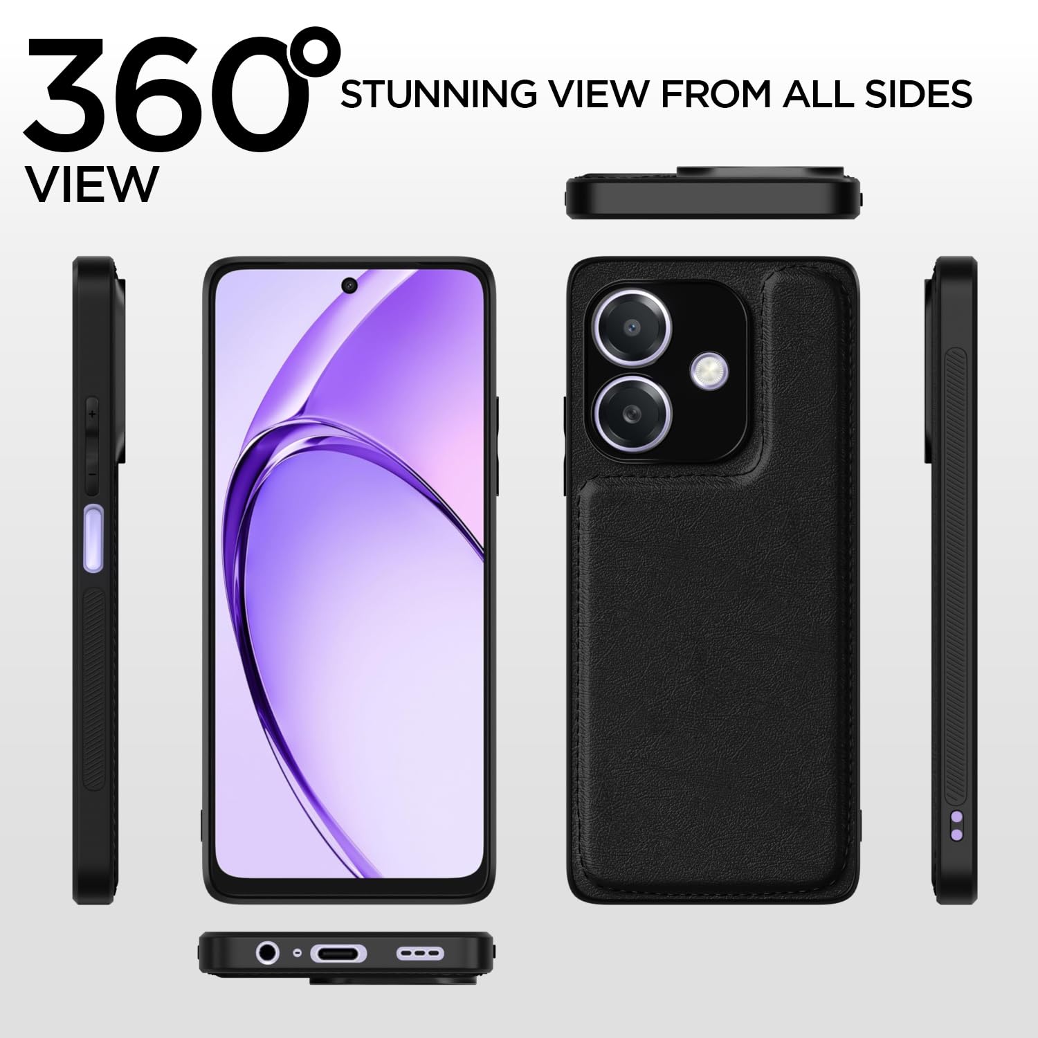 Black back cover for Oppo A3x 5G/A3x 4G/A3 5G – Pikkme – photo 2