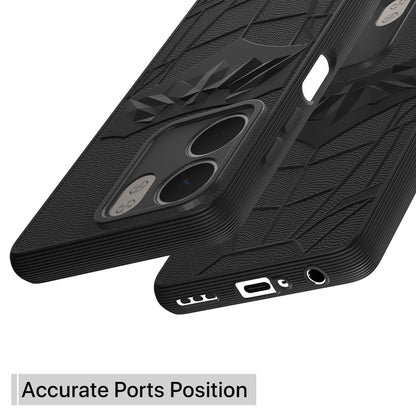 Pikkme Oppo A5x Shockproof Stylish Cartoon Back Cover (Black)